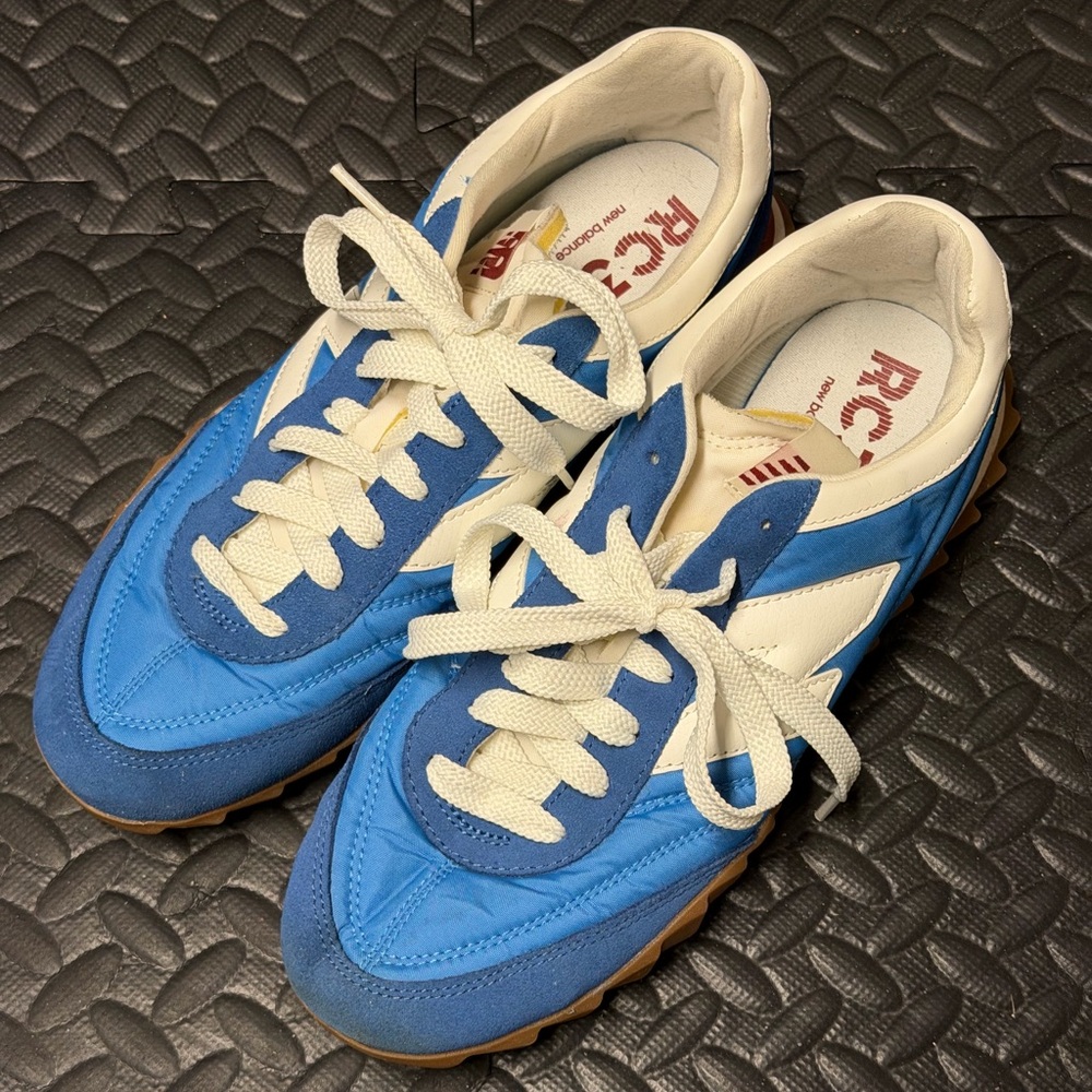 New Balance RC30 Blue and White Athletic Shoes